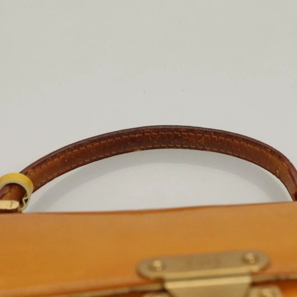 LOUIS VUITTON Monogram Vernis Spring Street Bag Lime Yellow M91068 Auth BA4452 - Picture 9 of 16